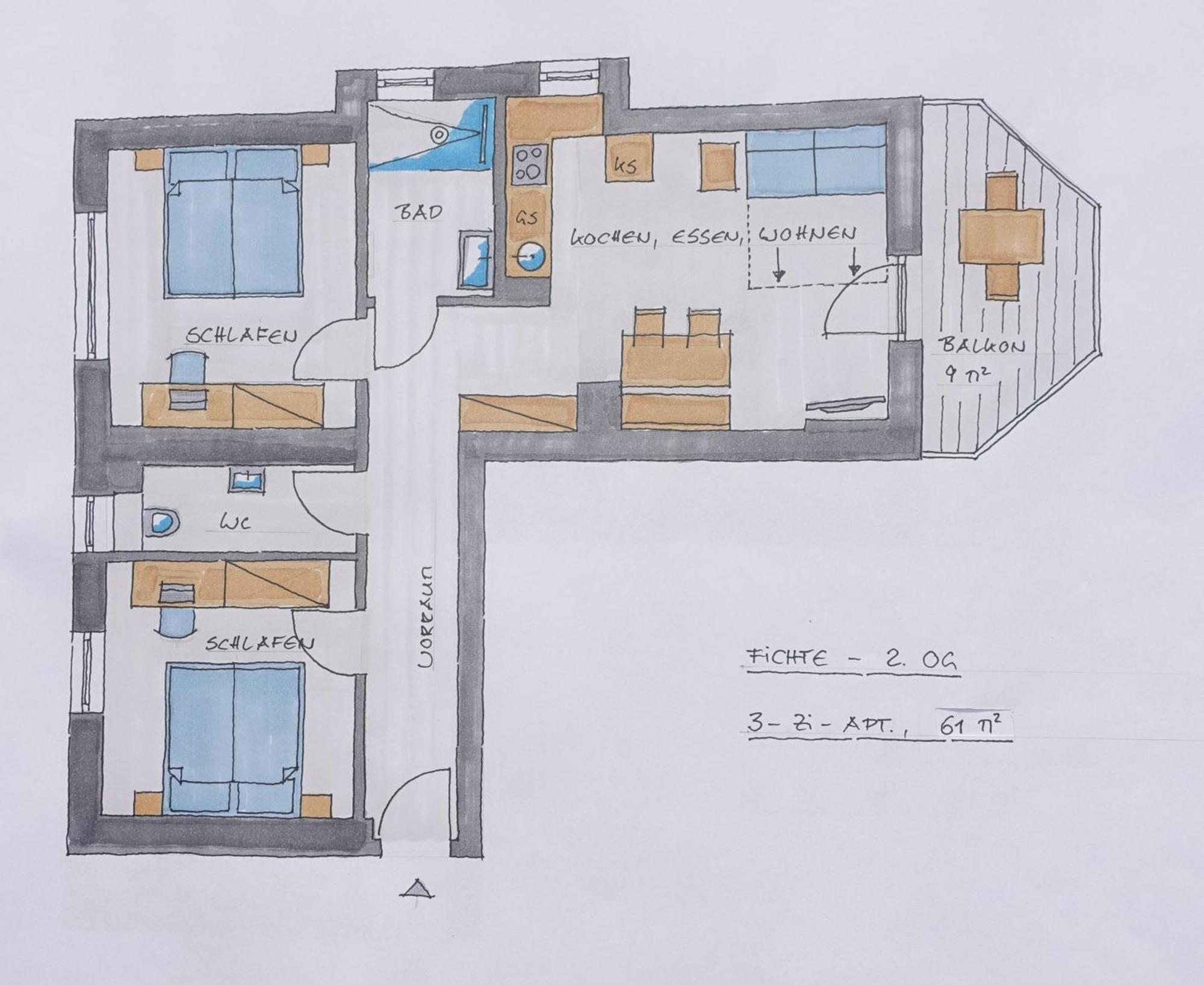 Apartment Gluexplatzl Am Wald